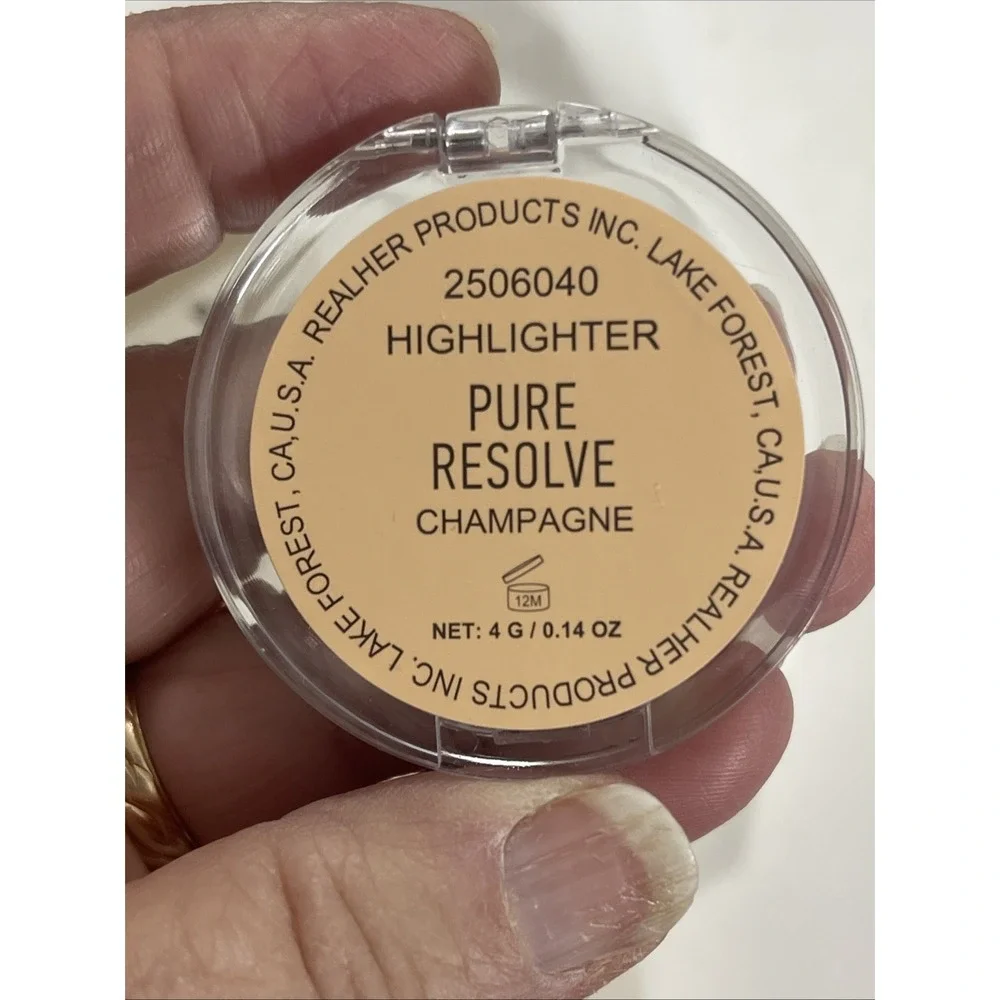 Lot Of 2 New Sealed RealHer Pure Resolve Highlighter 4g / 0.14 oz TF‎ CCF PF GF